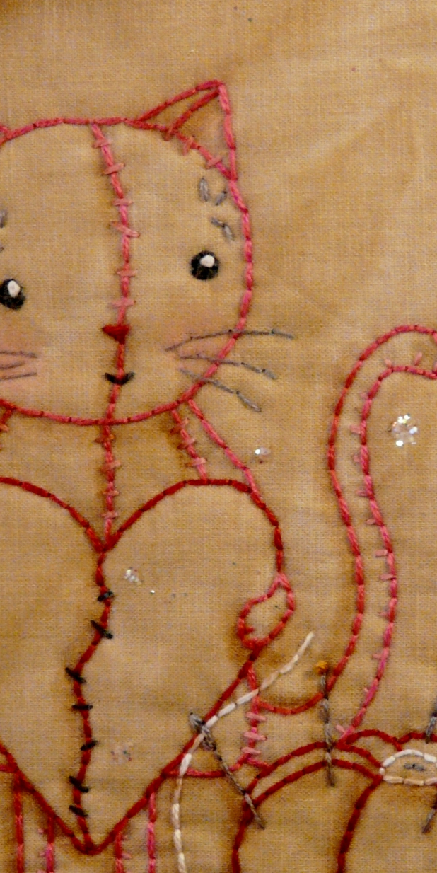 You are sew special to me cat embroidery pattern #322 heart