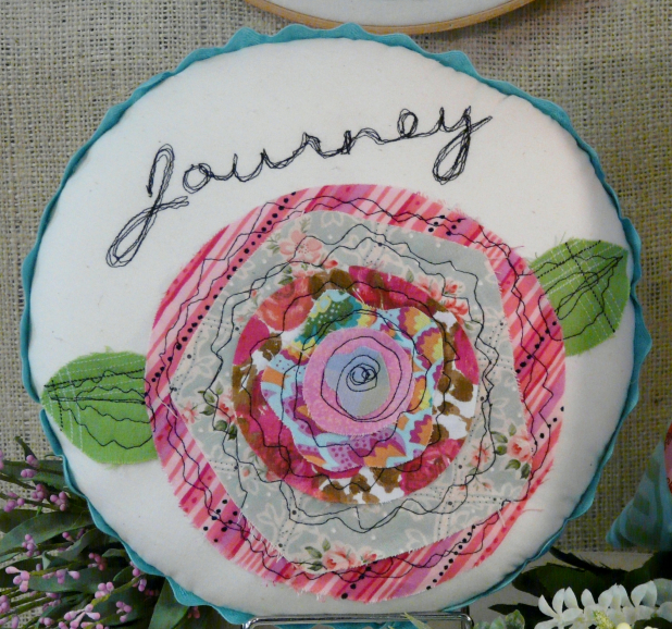 Home is the happiest place hoop art round pillow pattern