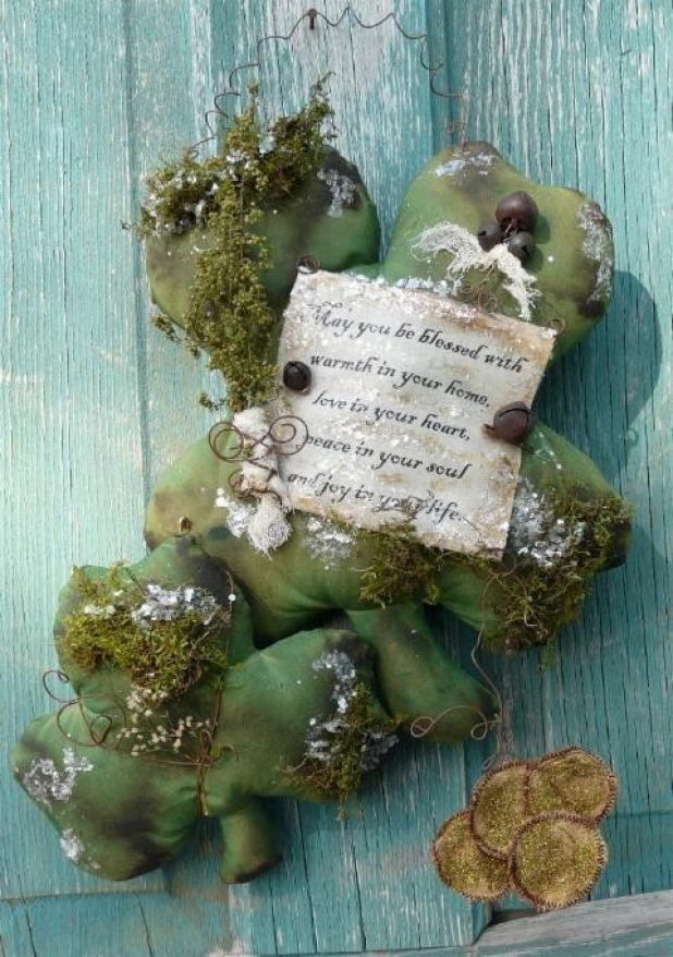 Shamrock Blessing pattern irish