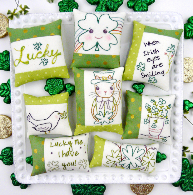 st. patrick's day embroidery