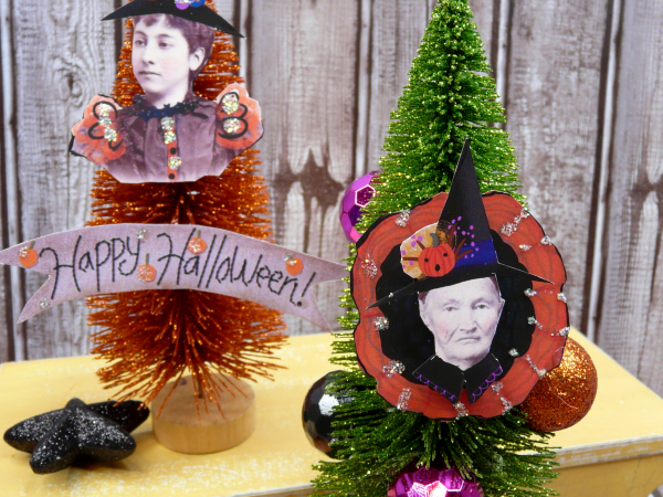 A Witchy Vintage Halloween collection PDF Collage sheets