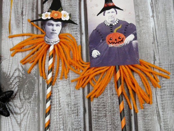 A Witchy Vintage Halloween collection PDF Collage sheets