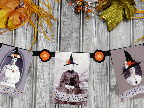 A Witchy Vintage Halloween collection PDF Collage sheets