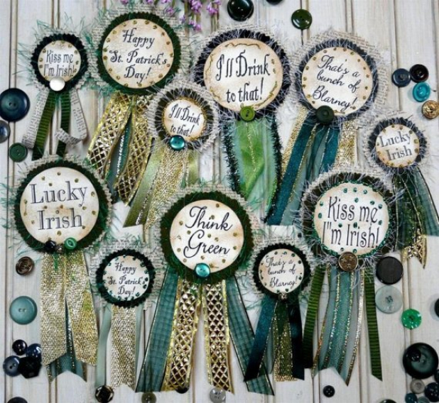 St. Patrick's day Badges pin Pattern