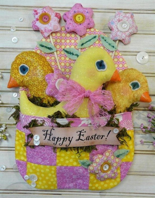 Happy Easter chicks & egg Pattern home decor