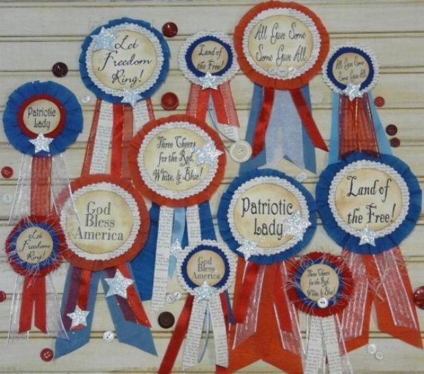 Patriotic Badges pin pattern