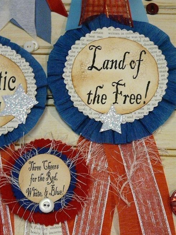 Patriotic Badges pin pattern
