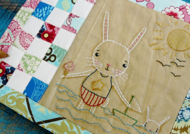 By the Sea...the Beautiful sea embroidery pattern, #357 bunny