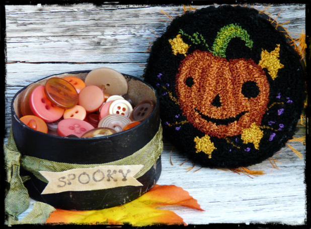 Halloween Jack Punch needle Pattern gift box