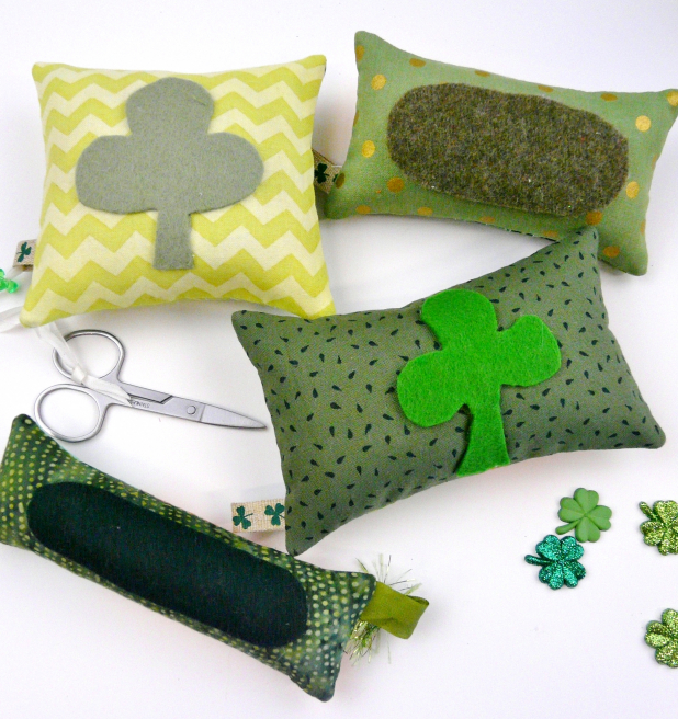 clover st Patrick's day pincushion pattern