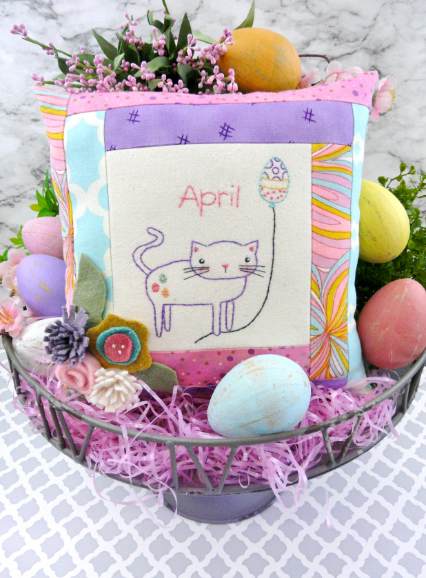 Easter cat kitten balloon celebrates april design