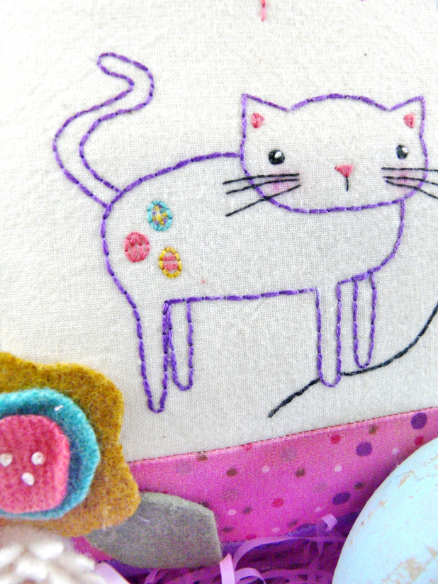 Easter cat kitten balloon celebrates april design