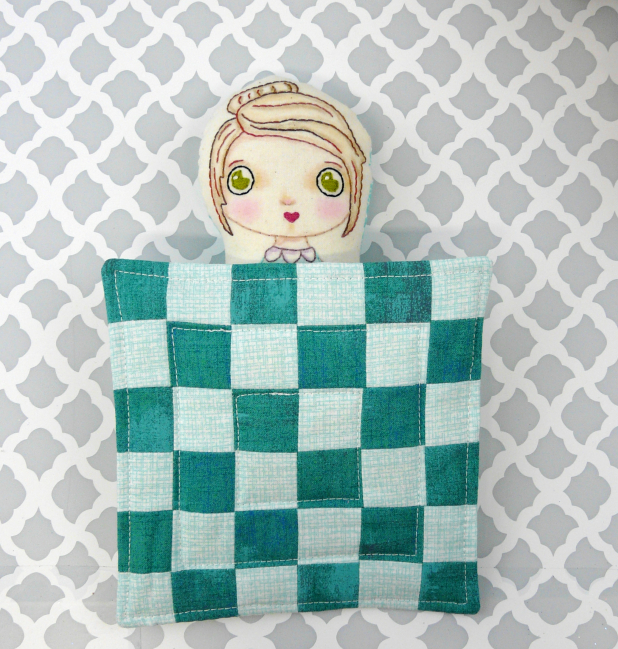 big eyed pocket doll hand embroidery pattern