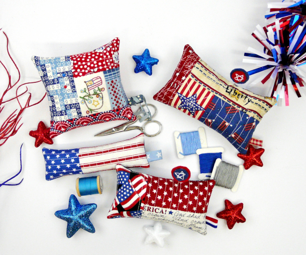 4th of july pincushions pinkeep pattern