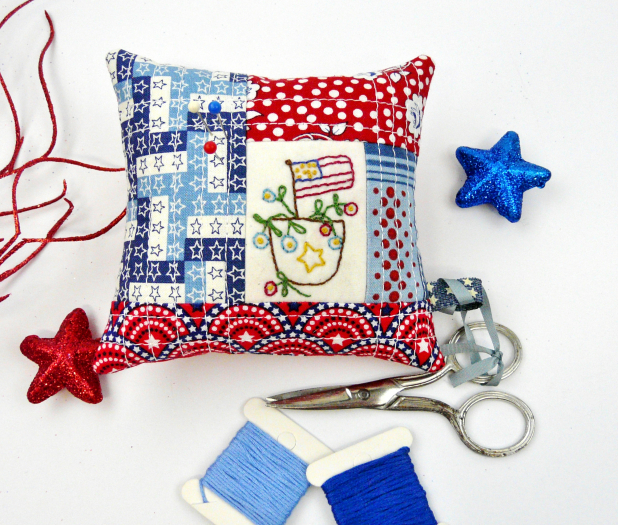 4th of july pincushions pinkeep pattern