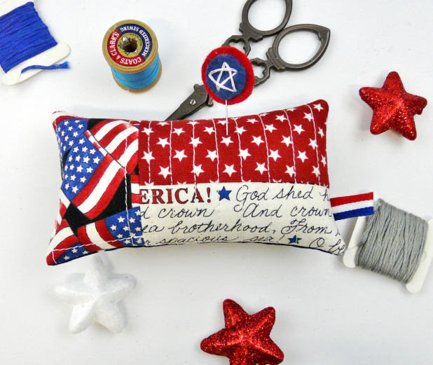 4th of july flag pincushions pinkeep pattern