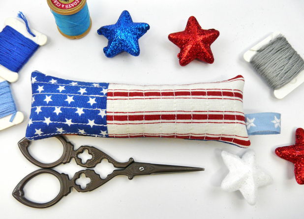 4th of july flag  pincushions pinkeep pattern
