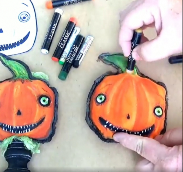 video easy painted pumpkins tutorial pattern