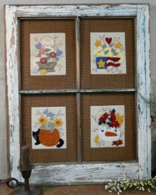 Four Seasons Cats & Flowers Pattern