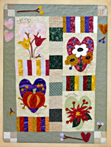 Four Seasons Heart Quilt pattern