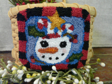 Mr winter Snowman Needle punch pattern Mr winter Snowman Needle punch pattern
