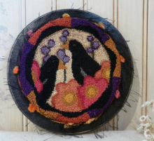 2 CROWS Needlepunch Pattern fall prim