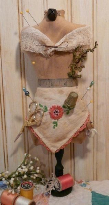 Mannequin dress form pin keep pattern