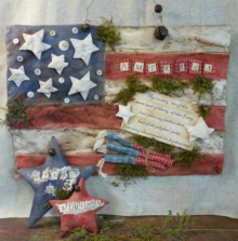 Stars and stripes flag prim pattern