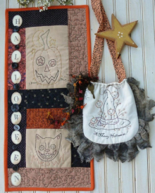 A Merry Hallowe'en purse and wallhanging pattern