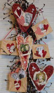 Tokens of affection Valentine pattern hearts
