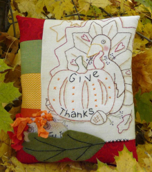 Give Thanks Stitchery pocket pillow Pattern Give Thanks Stitchery pocket pillow Pattern
