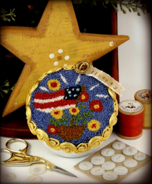 Liberty Flag Punchneedle Pattern punch needle