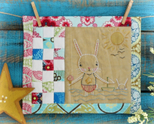 By the Sea...the Beautiful sea embroidery pattern, #357 bunny