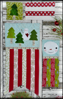 A vintage Christmas mini Quilts pattern 3 designs