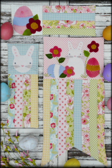 A vintage Easter bunny egg mini Quilts pattern