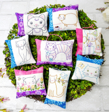 kitty cat kitten embroidery 8 designs pattern