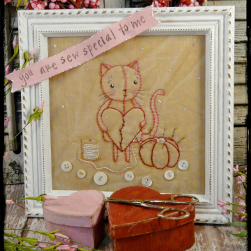 You are sew special to me cat embroidery pattern #322
